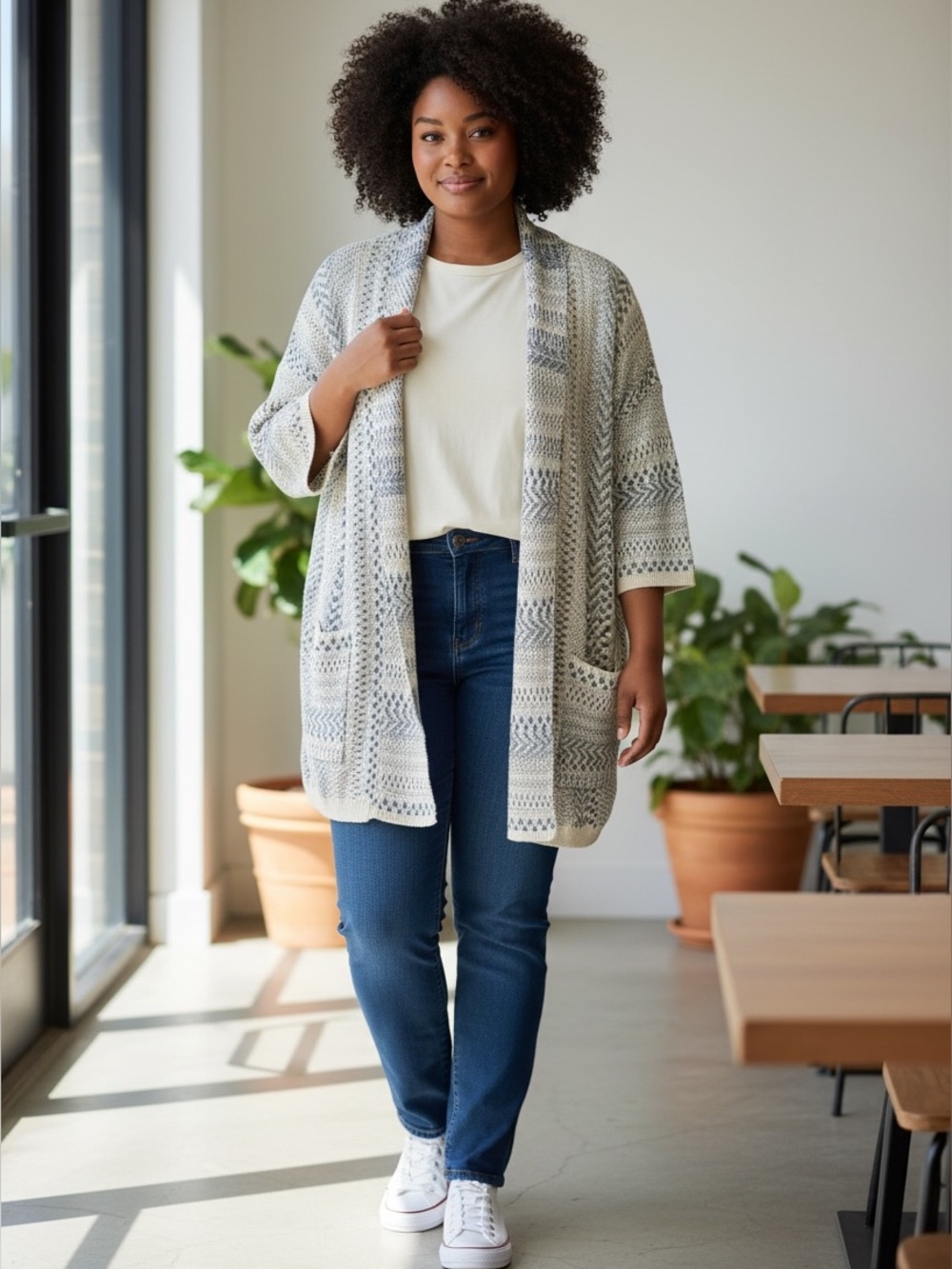 Soft Surroundings Cotton Knit Cardigan
